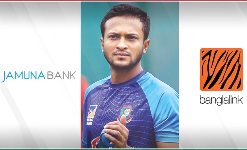 Shakib sent legal notice to Jamuna Bank, Banglalink