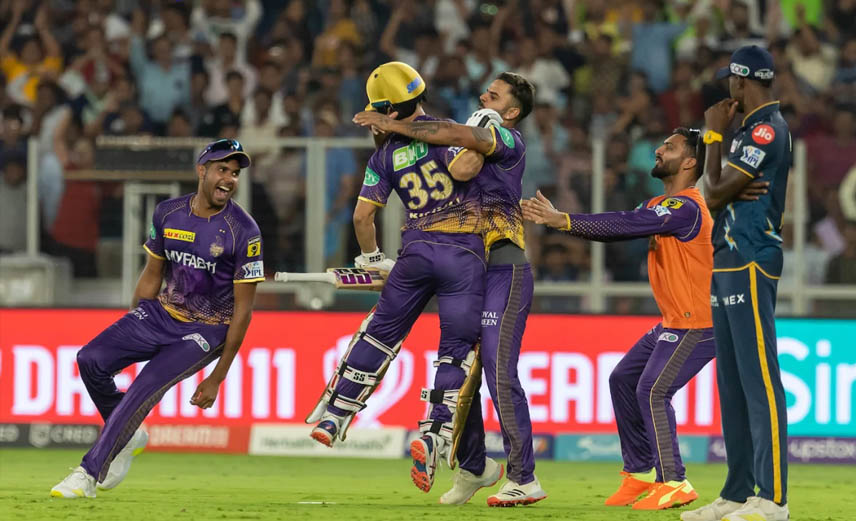 KKR stuns IPL champions Gujarat Titans