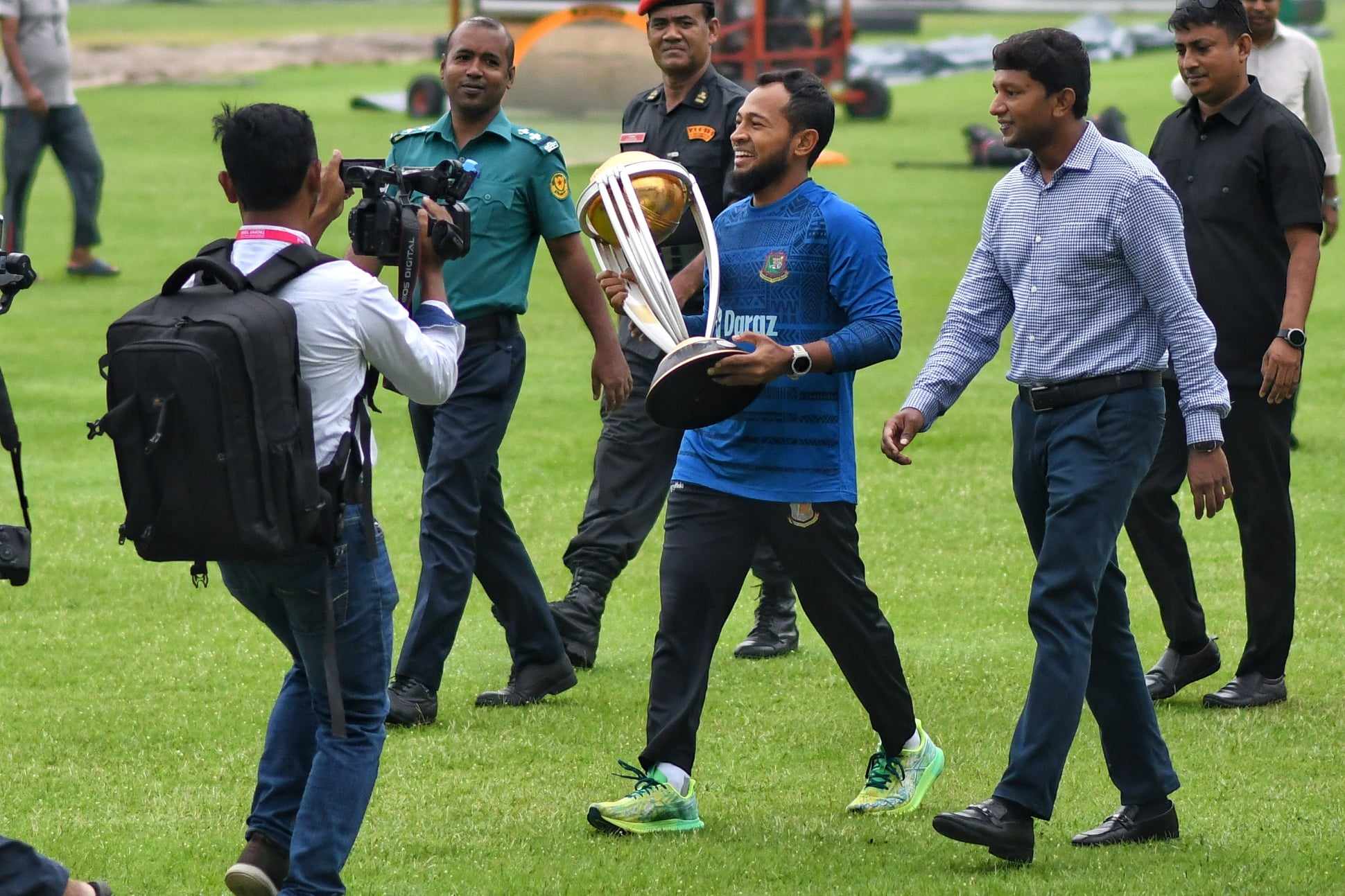 The World Cup trophy at home of cricket